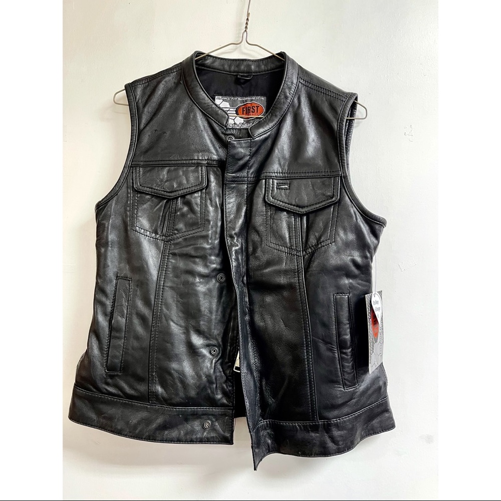 First classics leather vest